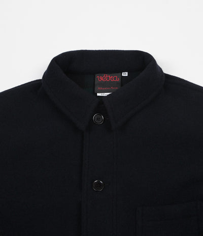 Vetra Workwear Double Face Melton Jacket in Navy