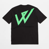 Wayward Lowgo Fluro T-Shirt - Black thumbnail