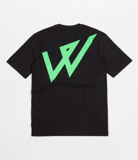 Wayward Lowgo Fluro T-Shirt - Black