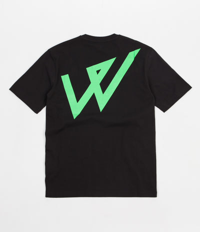 Wayward Lowgo Fluro T-Shirt - Black
