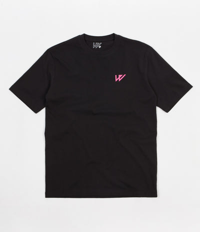 Wayward Lowgo Fluro T-Shirt - Black