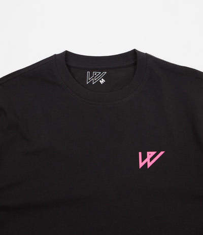 Wayward Lowgo Fluro T-Shirt - Black