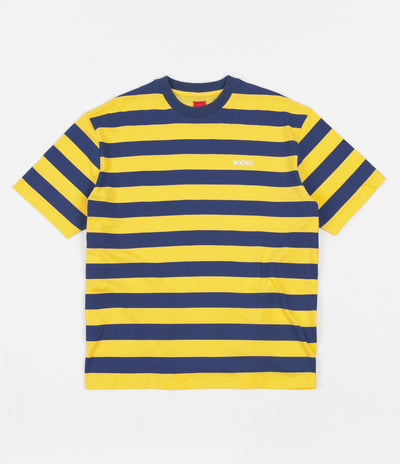 WKND Stripe T-Shirt - Blue / Yellow