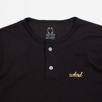 WKND Two Button Henley T-Shirt - Black thumbnail