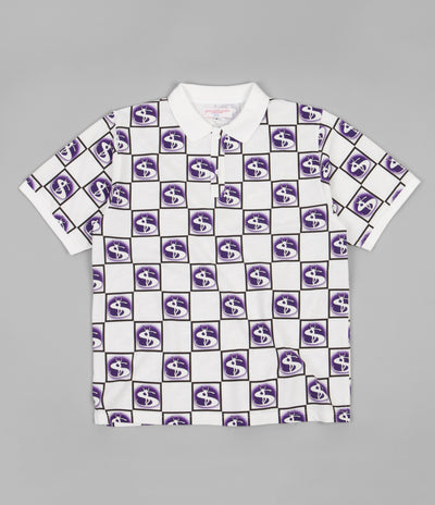 Yardsale Bellagio Polo Shirt - White / Lavender