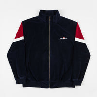 Yardsale Cruz Velour Track Jacket - Navy / Red thumbnail