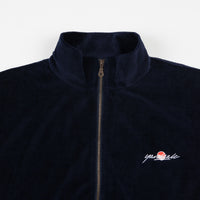 Yardsale Cruz Velour Track Jacket - Navy / Red thumbnail