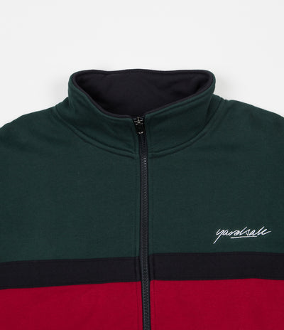 Yardsale Dior Full Zip Sweatshirt - Green / Red / Navy