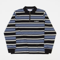 Yardsale Dolores 1/4 Zip Polo Sweatshirt - Black / Navy / Yellow thumbnail