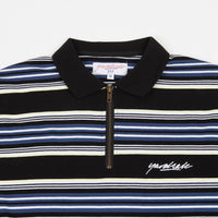 Yardsale Dolores 1/4 Zip Polo Sweatshirt - Black / Navy / Yellow thumbnail