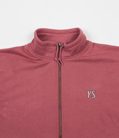 Yardsale Draw String Full Zip Sweatshirt - Rose