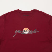 Yardsale Fade Long Sleeve T-Shirt - Burgundy thumbnail