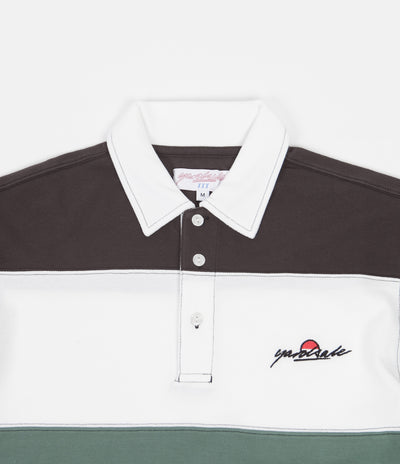 Yardsale Gardena Polo Shirt - Forest / Cream / Black