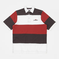 Yardsale Gardena Polo Shirt - Red / White / Charcoal thumbnail