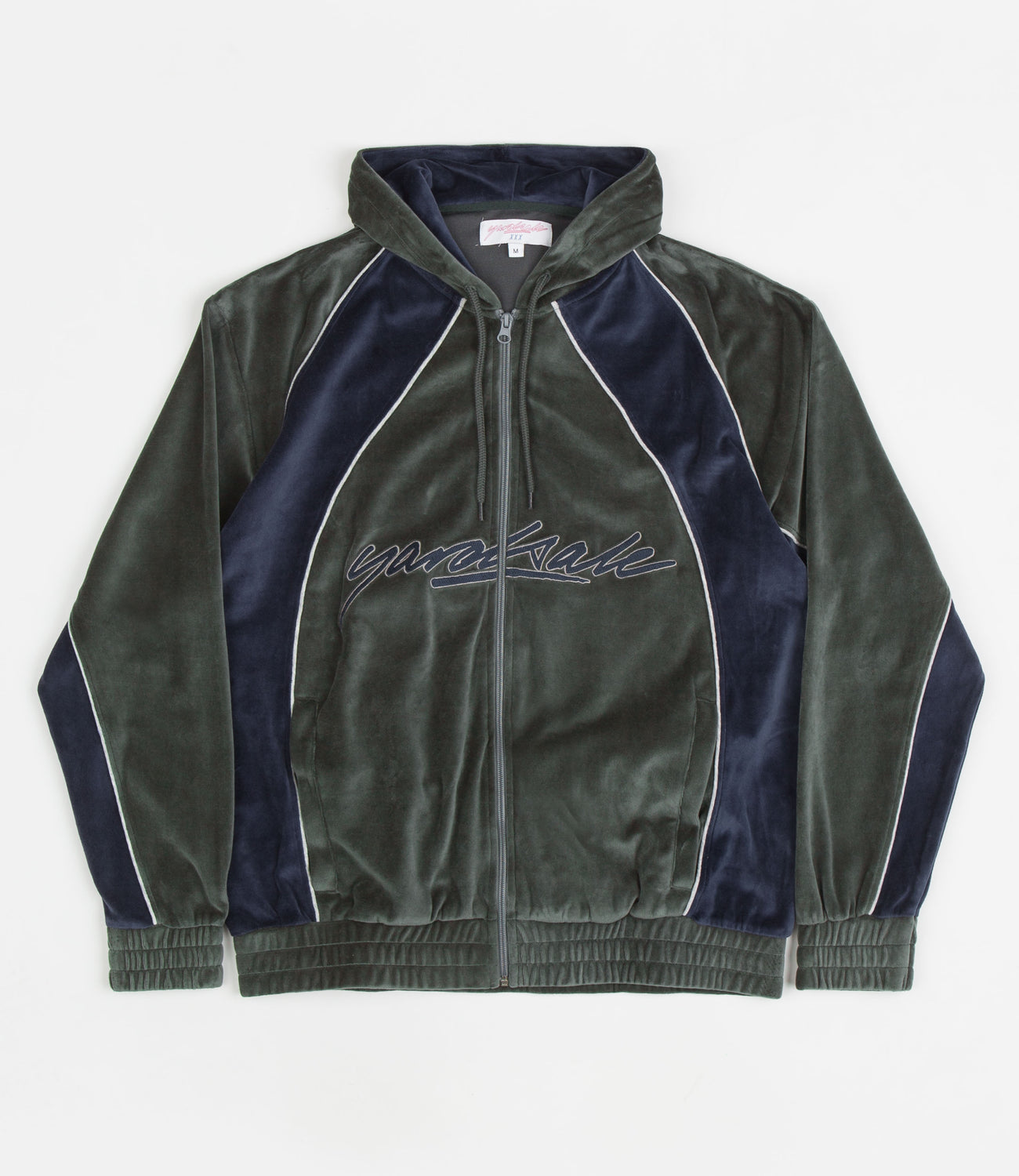 YARDSALE VELOUR HOODIE GREEN