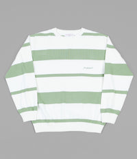 Yardsale Henry Knit Crewneck Sweatshirt  - Fern / White