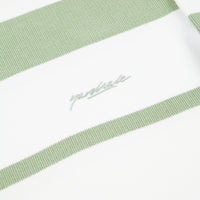 Yardsale Henry Knit Crewneck Sweatshirt  - Fern / White thumbnail