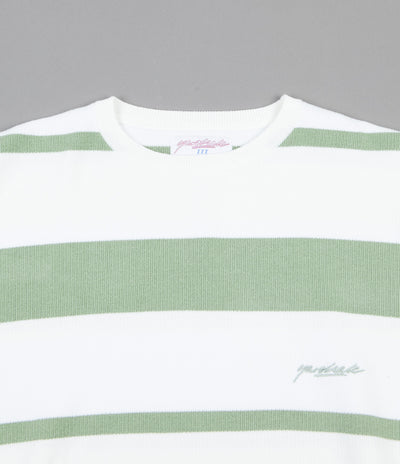 Yardsale Henry Knit Crewneck Sweatshirt  - Fern / White