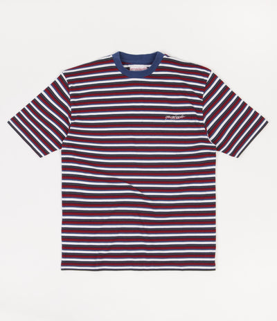 Yardsale Mac Crew T-Shirt- Red / Blue / Grey