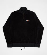Yardsale Miami Velour Quarterzip Sweatshirt - Black