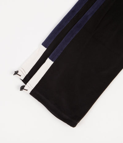 Yardsale Milano Velour Track Pants - Two Tone Blue / Grey