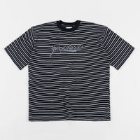 Yardsale Mobb Knitted Script T-Shirt - Navy / White thumbnail