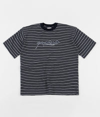 Yardsale Mobb Knitted Script T-Shirt - Navy / White