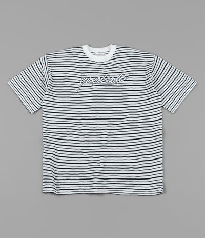 Yardsale Mobb Knitted Script T-Shirt - White / Black