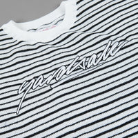 Yardsale Mobb Knitted Script T-Shirt - White / Black thumbnail