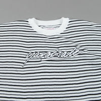 Yardsale Mobb Knitted Script T-Shirt - White / Black thumbnail