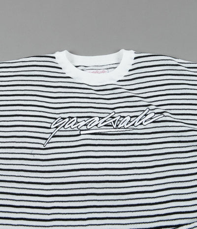Yardsale Mobb Knitted Script T-Shirt - White / Black