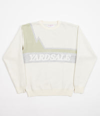 Yardsale Mountain Knitted Sweatshirt - Off-White / Green