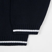 Yardsale Pierre Knitted Sweatshirt - Navy thumbnail
