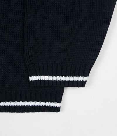 Yardsale Pierre Knitted Sweatshirt - Navy