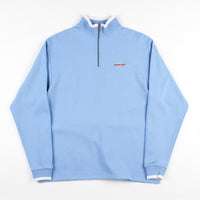 Yardsale Dipped Quarter-Zip Sweatshirt - Baby Blue thumbnail