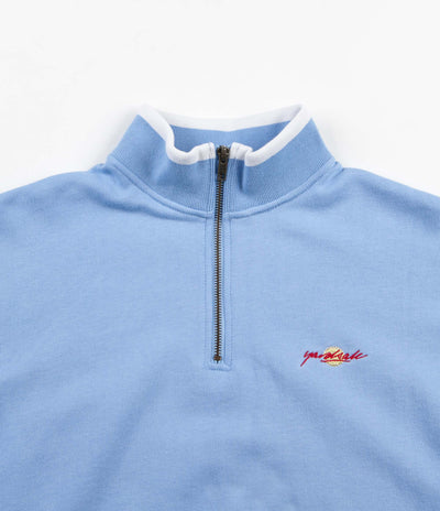 Yardsale Dipped Quarter-Zip Sweatshirt - Baby Blue