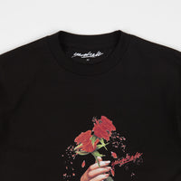 Yardsale Red Rose T-Shirt - Black thumbnail