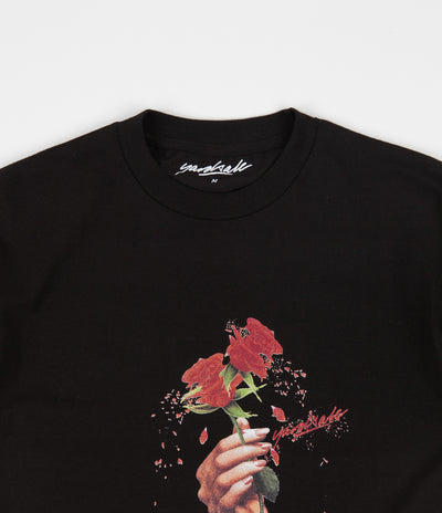 Yardsale Red Rose T-Shirt - Black
