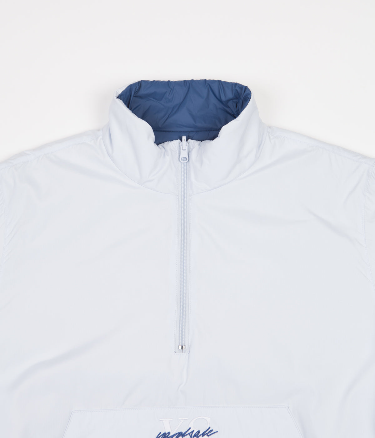 Yardsale Reversible Half-Zip Puffer Jacket - Light Grey / Blue | Flatspot