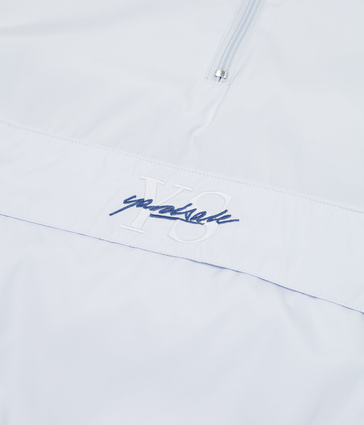 Yardsale Reversible Half-Zip Puffer Jacket - Light Grey / Blue 