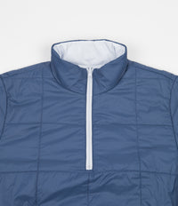 Yardsale Reversible Half-Zip Puffer Jacket - Light Grey / Blue | Flatspot