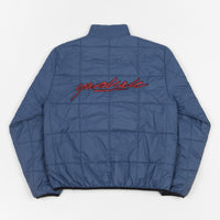 Yardsale Reversible Half-Zip Puffer Jacket - Light Grey / Blue thumbnail