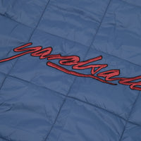 Yardsale Reversible Half-Zip Puffer Jacket - Light Grey / Blue 