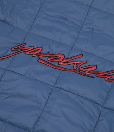 Yardsale Reversible Half-Zip Puffer Jacket - Light Grey / Blue