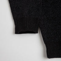 Yardsale Script Chenille Knit Crewneck Sweatshirt - Black thumbnail
