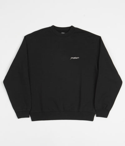 Yardsale Script Crewneck Sweatshirt in Black