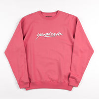 Yardsale Script Crewneck Sweatshirt - Coral Pink thumbnail