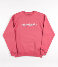 Yardsale Script Crewneck Sweatshirt - Coral Pink