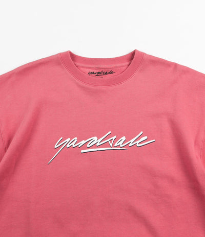 Yardsale Script Crewneck Sweatshirt - Coral Pink