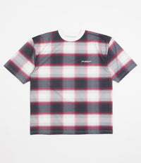 Yardsale Shadow Plaid T-Shirt - White / Red